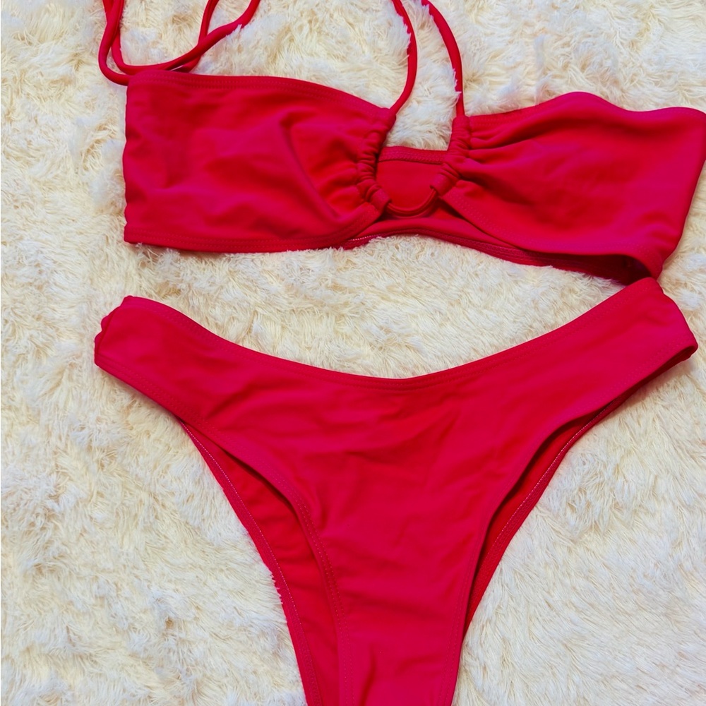 Hot Pink 3-Piece Sheer Beach Set